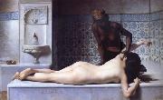 Edouard Debat Ponsan The Massage Scene from the Turkish Baths oil painting reproduction